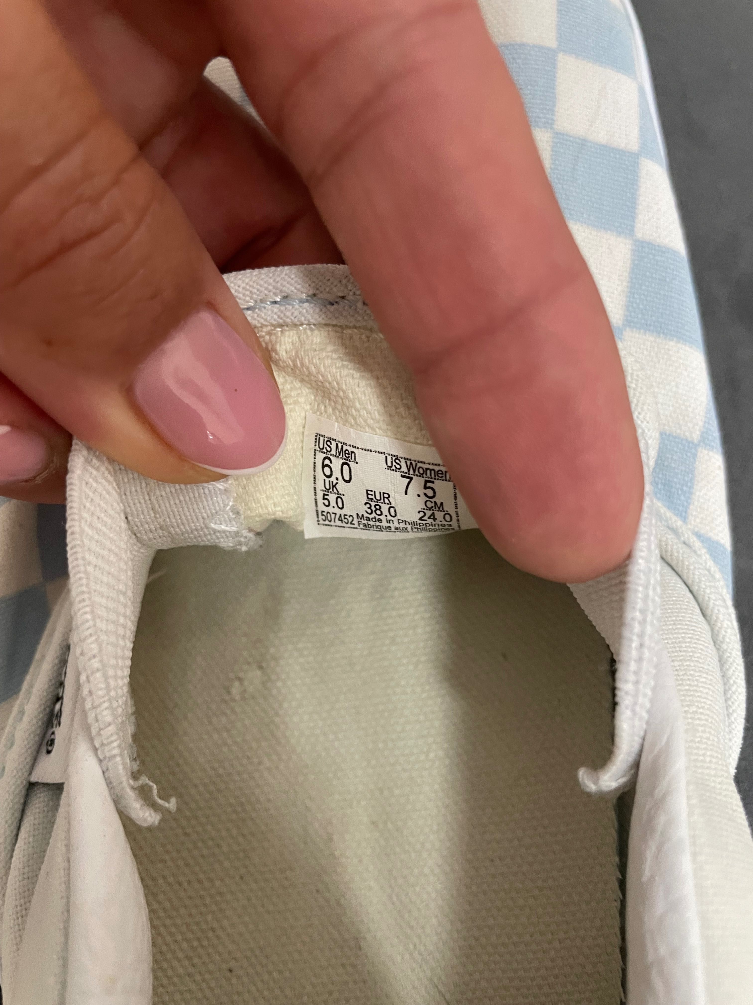 Кеди vans блакитні