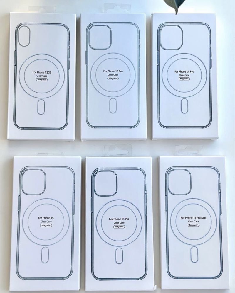 Прозорий чехол айфон 12 про макс Магсейф та інші моделі iphone MagSafe