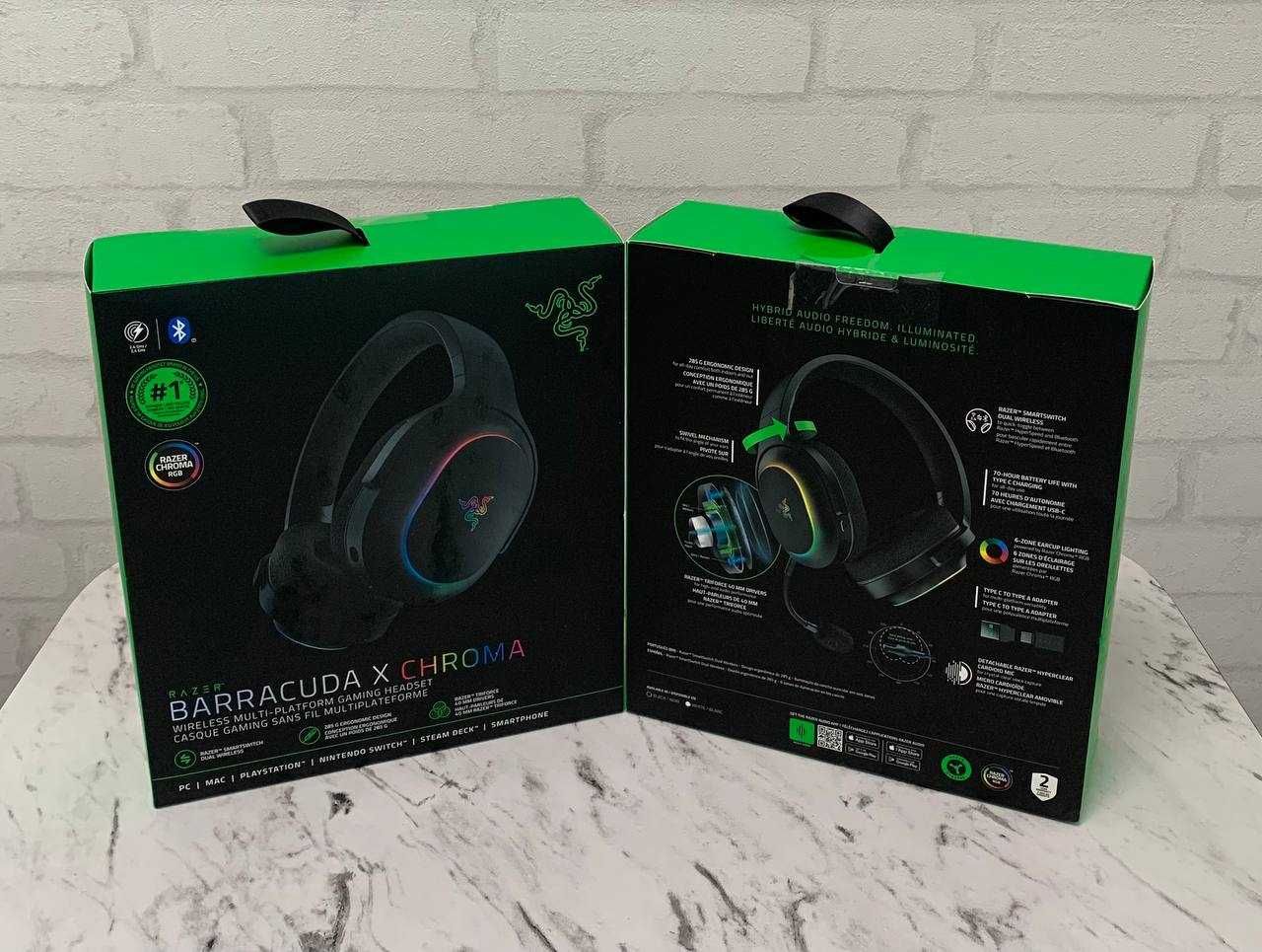 Навушники бездротові Razer Barracuda X Chroma Wireless Black