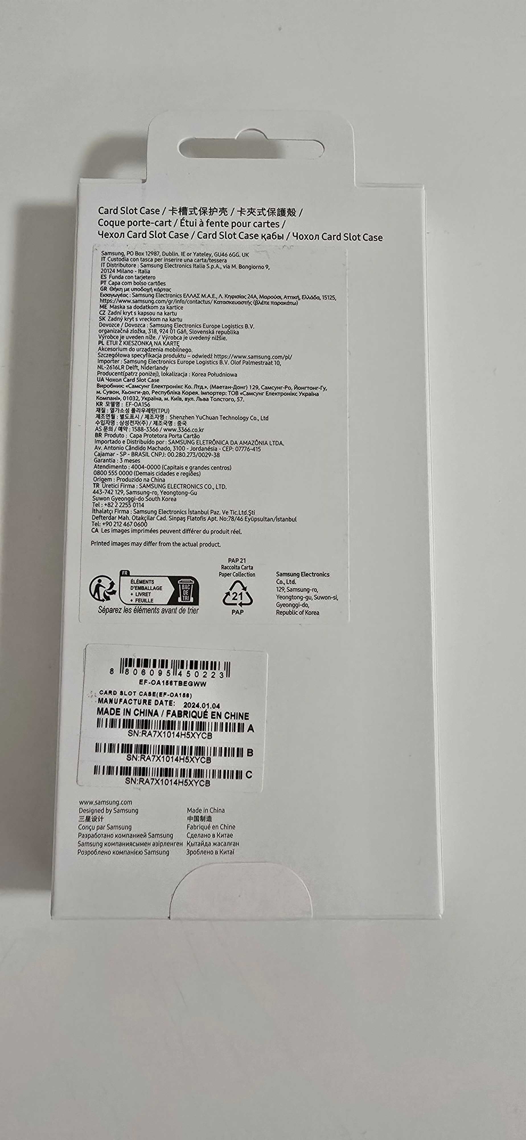 Etui plecki do Samsung Galaxy A15 oryginalne nowe Card Slot Case