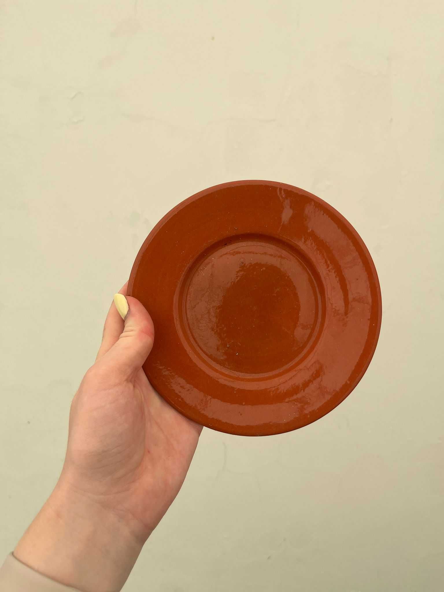 Conjunto Malga/Taça e Prato de Sopa em Barro