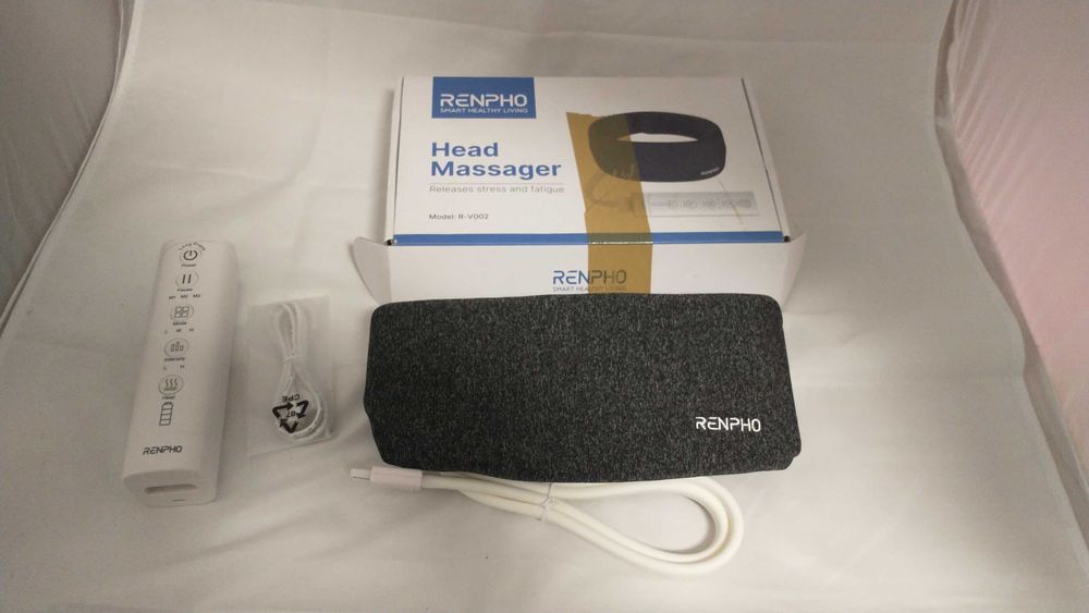 RENPHO Przenośne urządzenie do masażu głowy z 3 trybami, 2 grzałkami