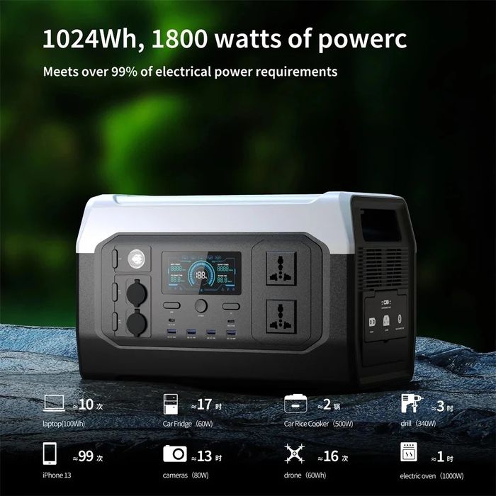 LiFePo4 1800 Вт зарядна станція XPower портативна