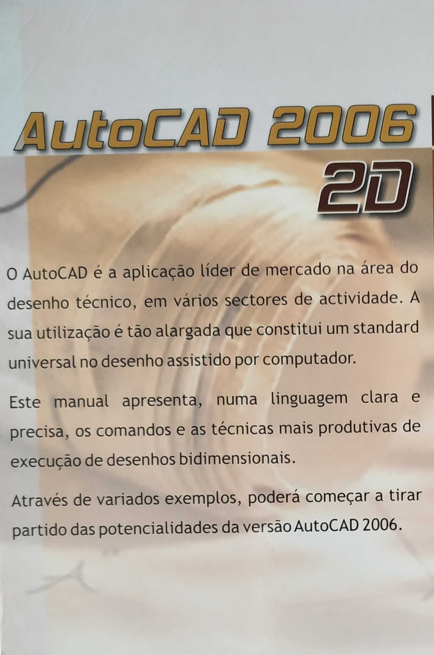 Livros AutoCAD 2006, 2006 2D e 2000i.