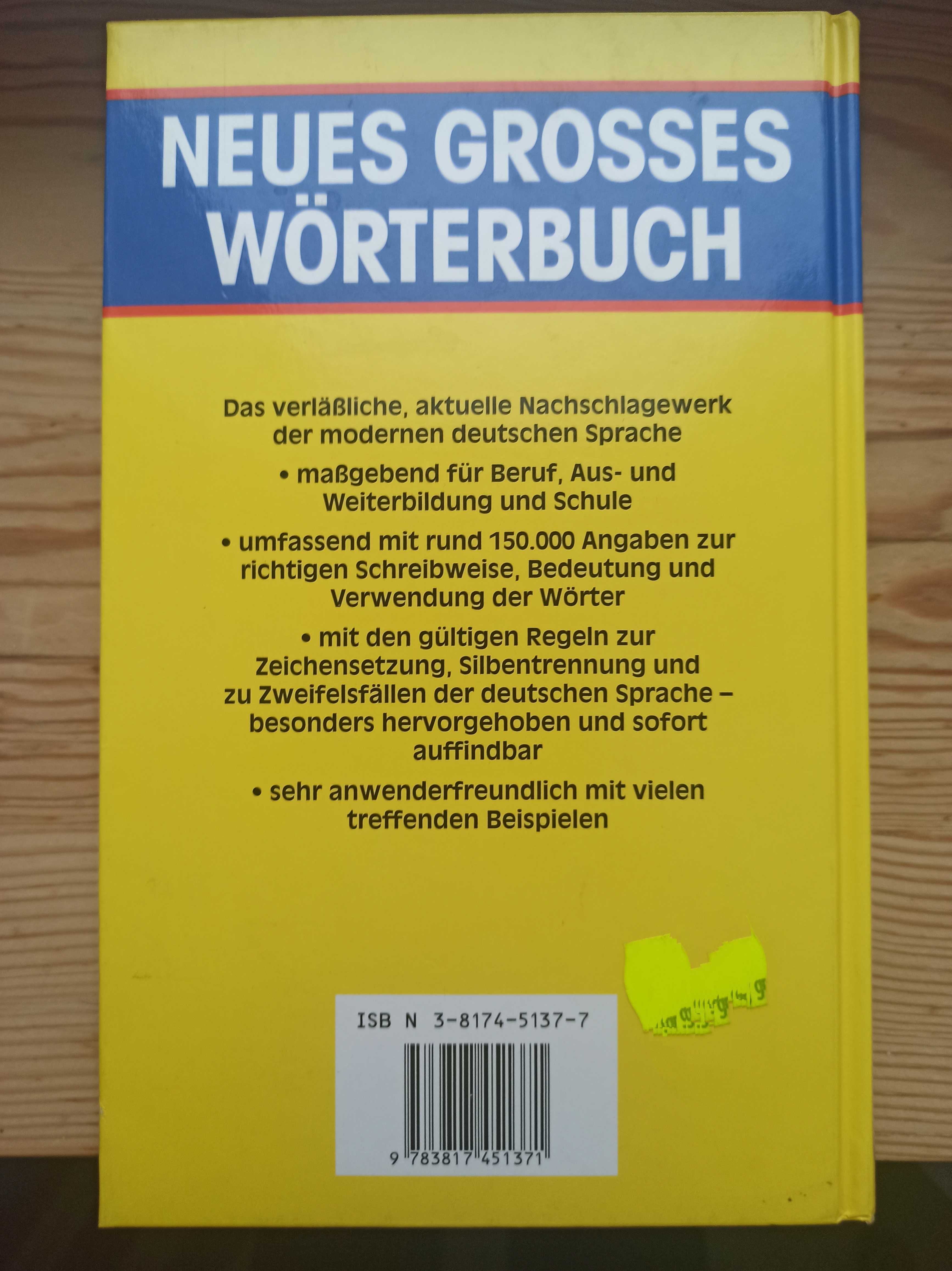 Słownik niemiecki ortograficzny  jak nowy