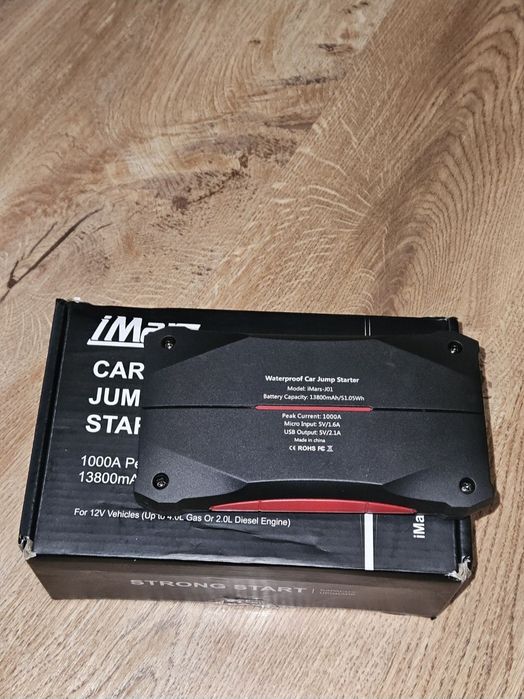 iMars Portable Car Jump Starter 1000A 13800 mAh (J01] Powerbank,