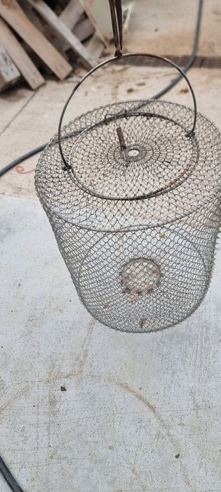 Kosz siatka na ryby zamykana Prl 28x32