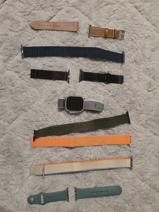 Smartwatch Apple Watch Ultra 2 srebrny w bardzo dobrym stanie + paski!