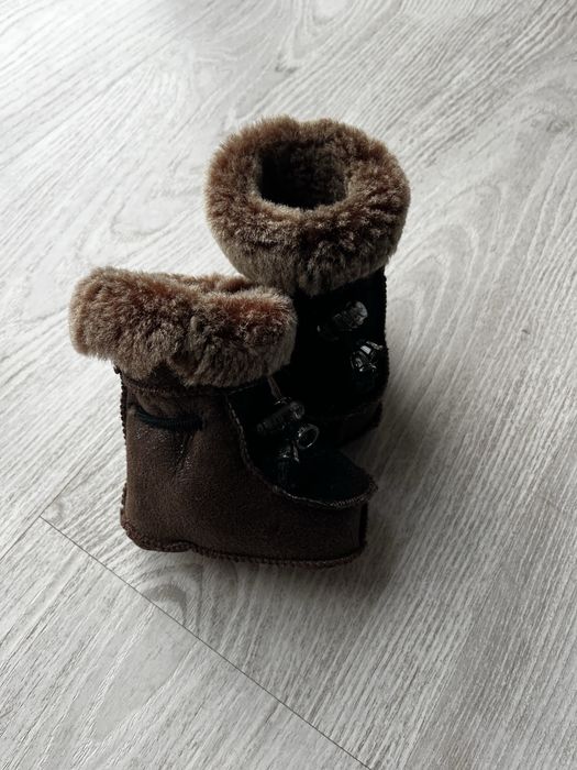 Brązowe śniegowce 10,5 cm