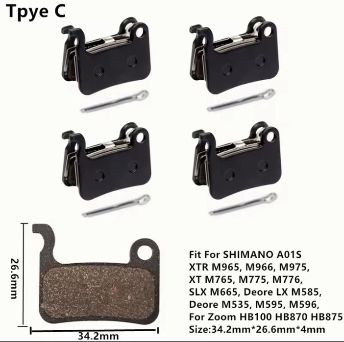 Klocki hamulcowe do Shimano Deore SLX XT XTR + wymiana serwis hamulcow