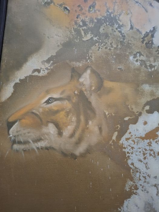 Quadro pintura a oleo  Vieira Baptista Batista