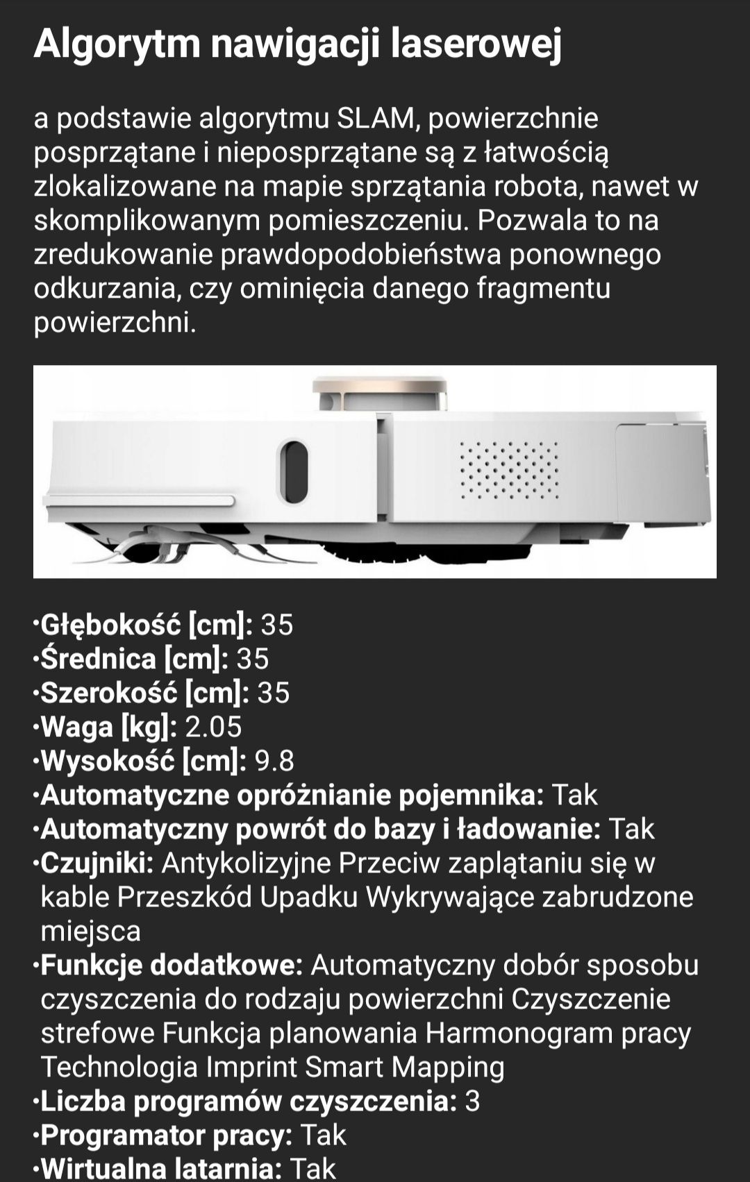 Robot sprzątający LENOVO