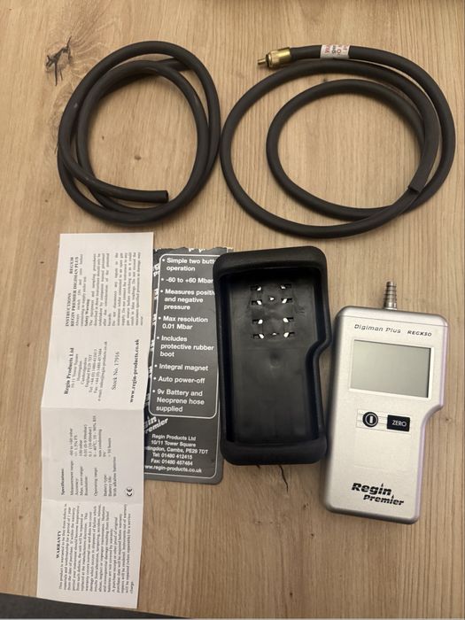 Miernik cisnienia i szczelnosci gazu Regin
