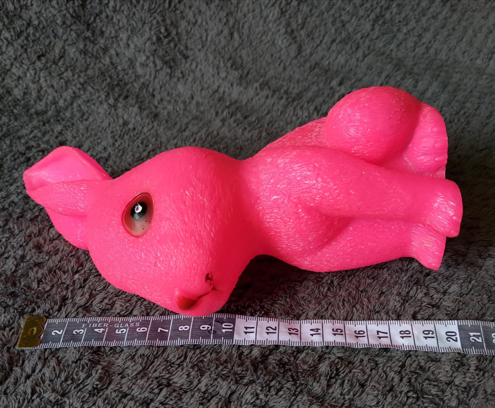 Gumowa zabawka do kąpieli różowy królik / zając