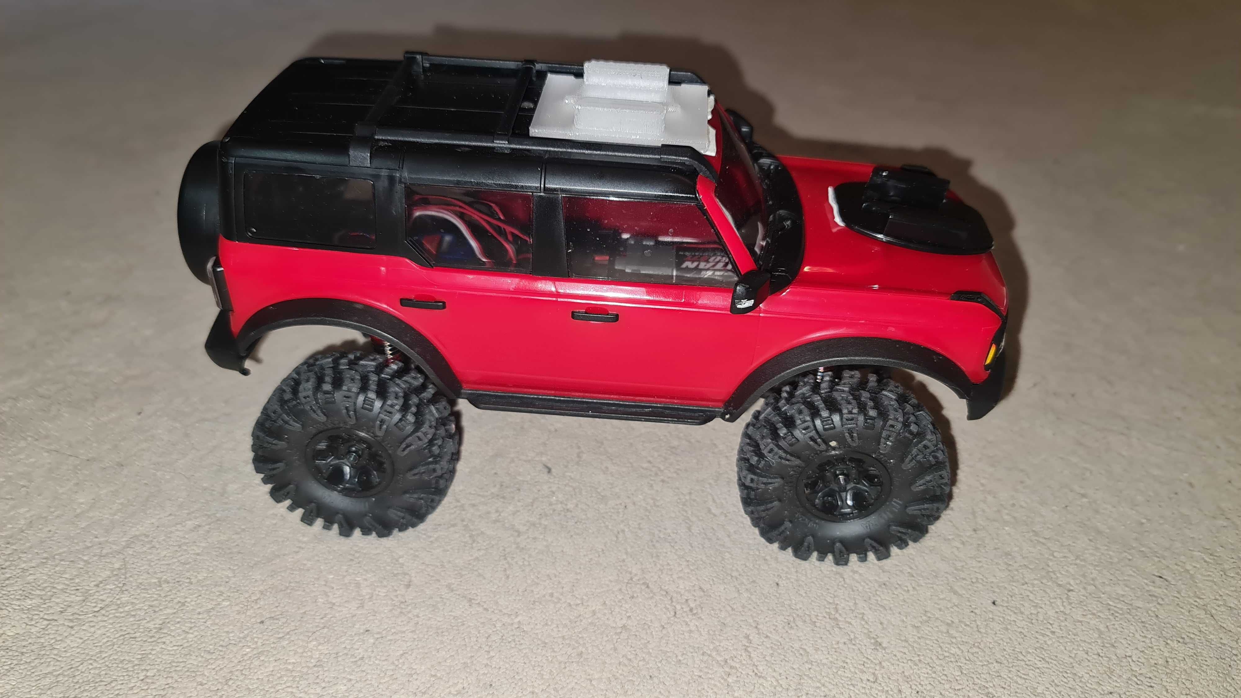 Traxxas TRX-4M Bronco z ulepszeniami, oryginalnym opakowaniem.