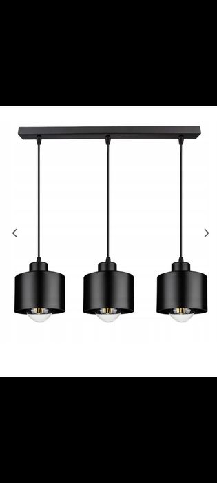 Lampa wisząca czarna