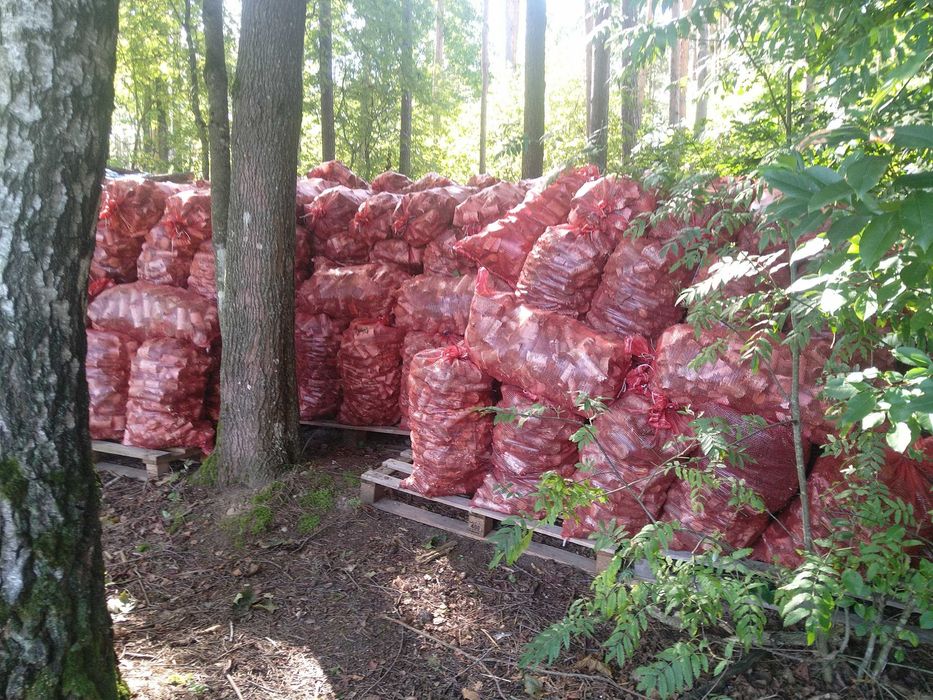 Drewno opałowe - zrębka gruba w workach