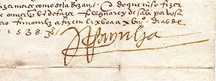 RARÍSSIMA Carta de 1538 da Rainha D. Catarina intercedendo numa CUNHA!