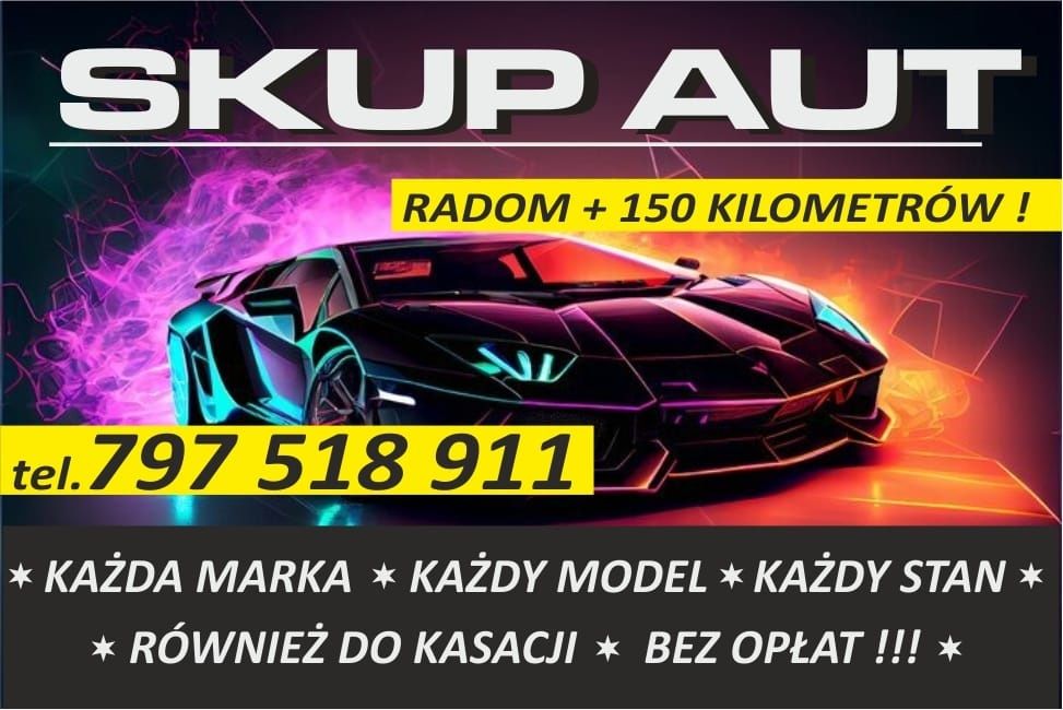 Skup Aut Samochodów Kasacja Złomowanie Pojazdów Radom Kozienice Ryki