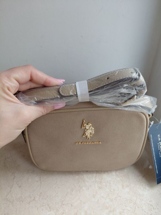 Сумка крос-боді u.s. polo assn оригінал екозамш/кроссбоди поло