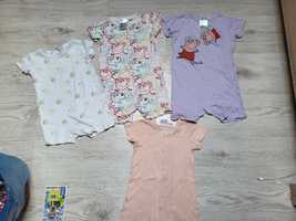 Zestaw piżamek rampers h&m zara peppa pig 92