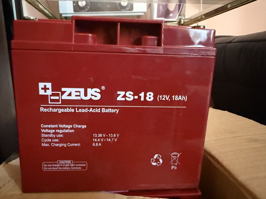 Sprzedam akumulator Zeus ZS-18 (12V / 18Ah, AGM)
