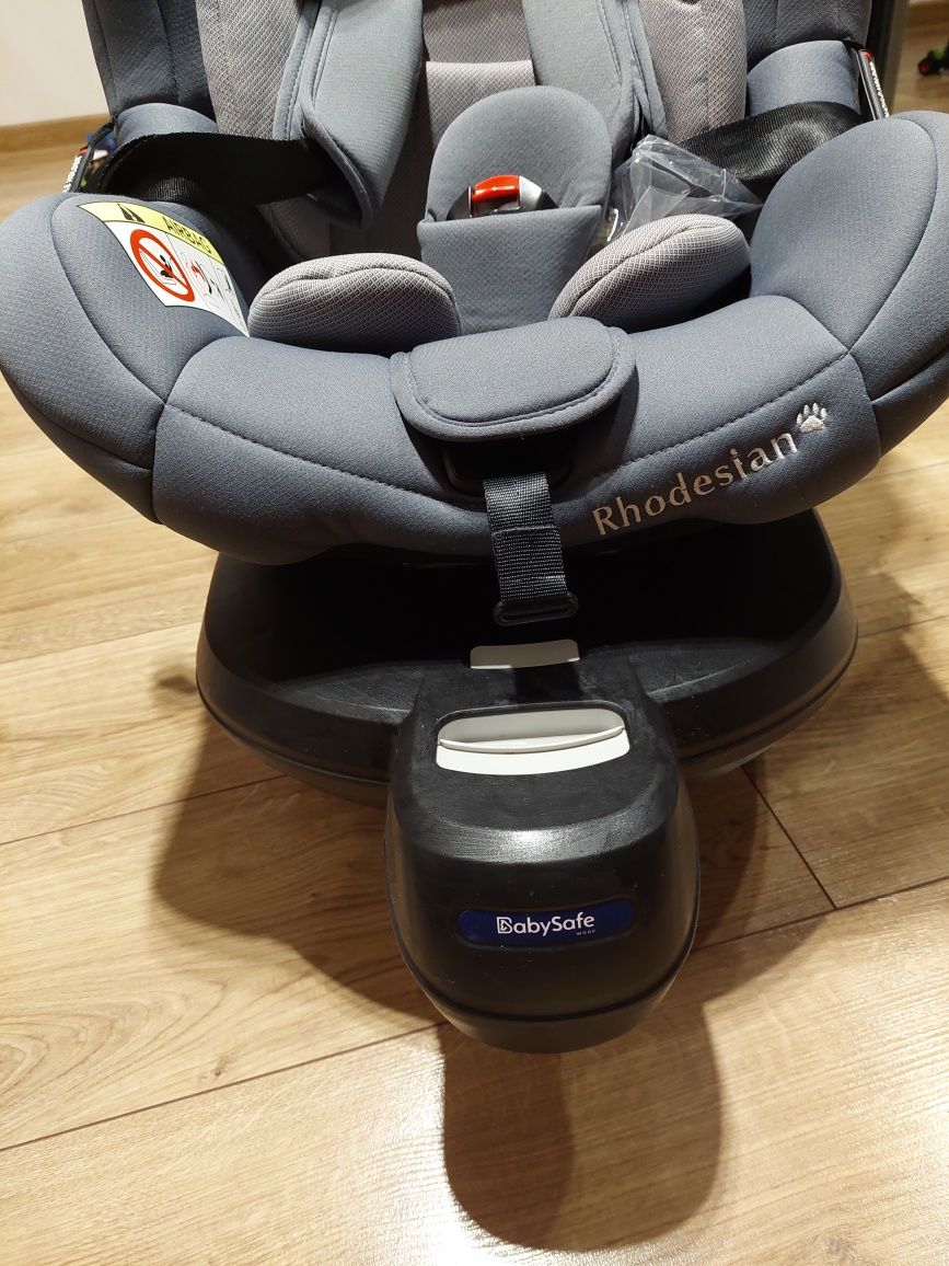 Fotelik samochodowy Baby Safe Rhodesian 0-18 kg Grey. ISOFIX. Obrotowy