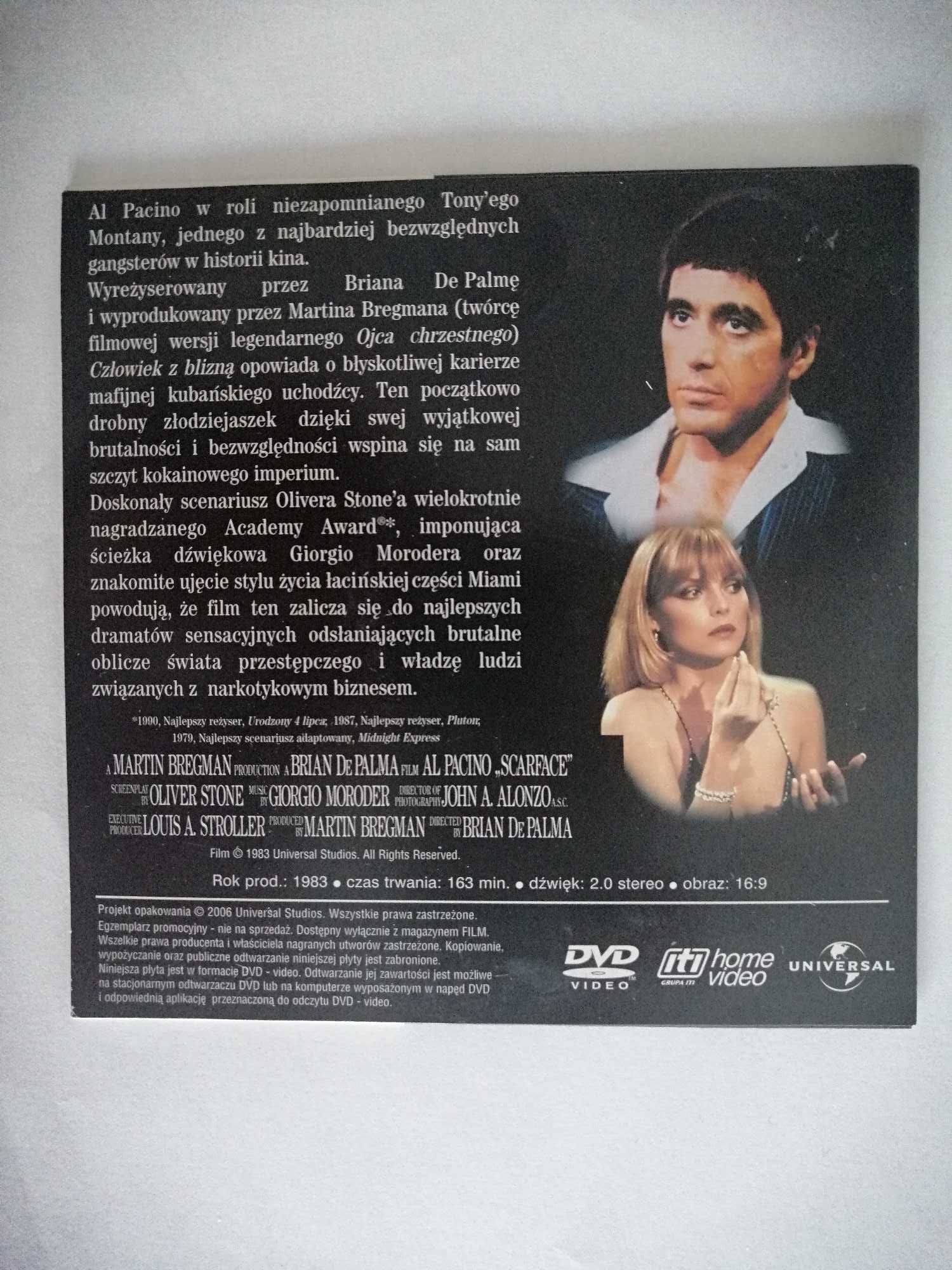 DVD Człowiek z blizną 1983/ 2006 Universal / Lektor PL