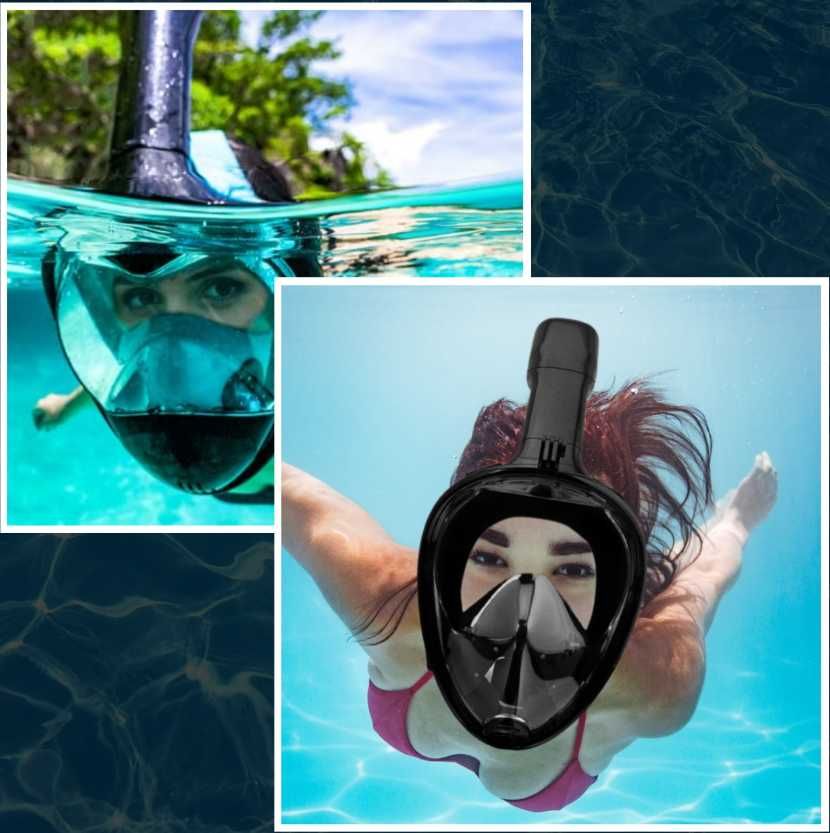 Maska do Nurkowania L / XL Składana do Pływania Snorkelingu