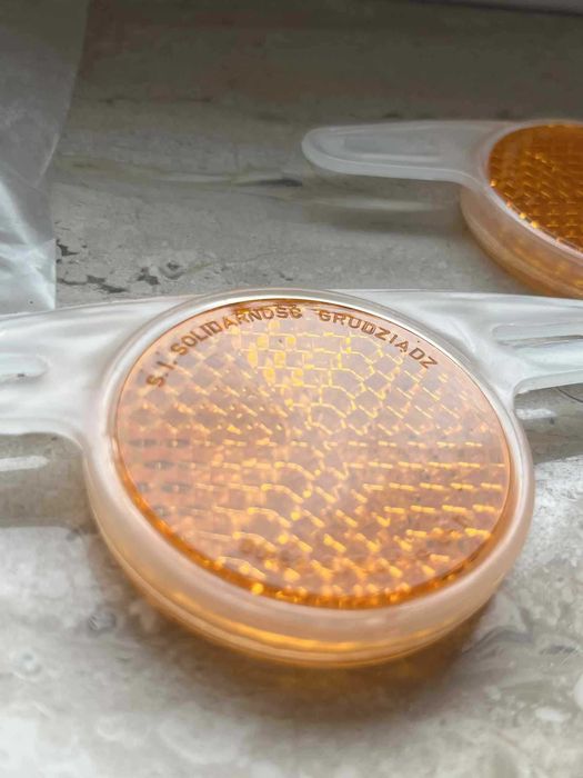 Nowe oryginalne odblaski na szprychy Romet 2 szt Wagant Wigry Jubilat