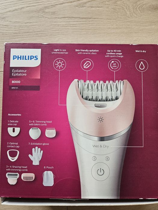 Philips epilator 8000 BRE721