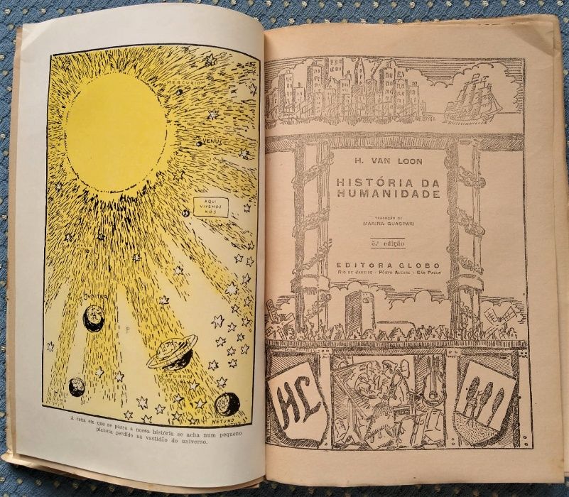 "História da Humanidade" H. Van Loon - Coleção Tapete Mágico II - 1948