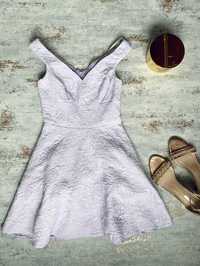 ASOS liliowa rozkloszowana sukienka z tiulem r S