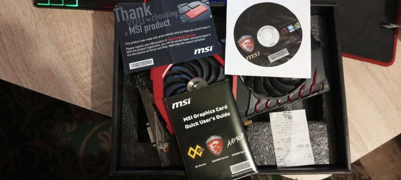 Відеокарта 1060 3GB MSI