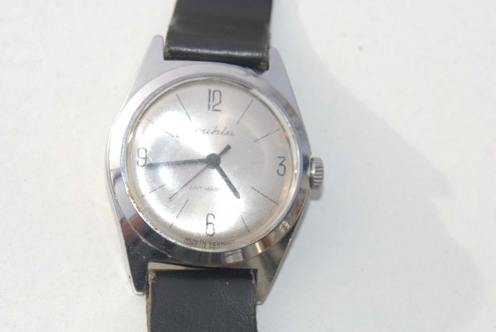 Stary Niemiecki zegarek Ruhla antimagnetic antyk unikat kolekcjonerski