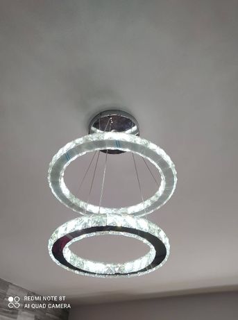 Lampa wisząca dwa okręgi kryształowe LED Lords Candellux
