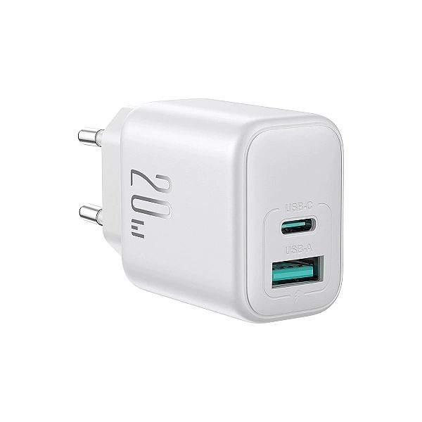 Ładowarka Joyroom JR-TCF21 sieciowa USB-C / USB-A 20W PD / QC 3.0 - bi