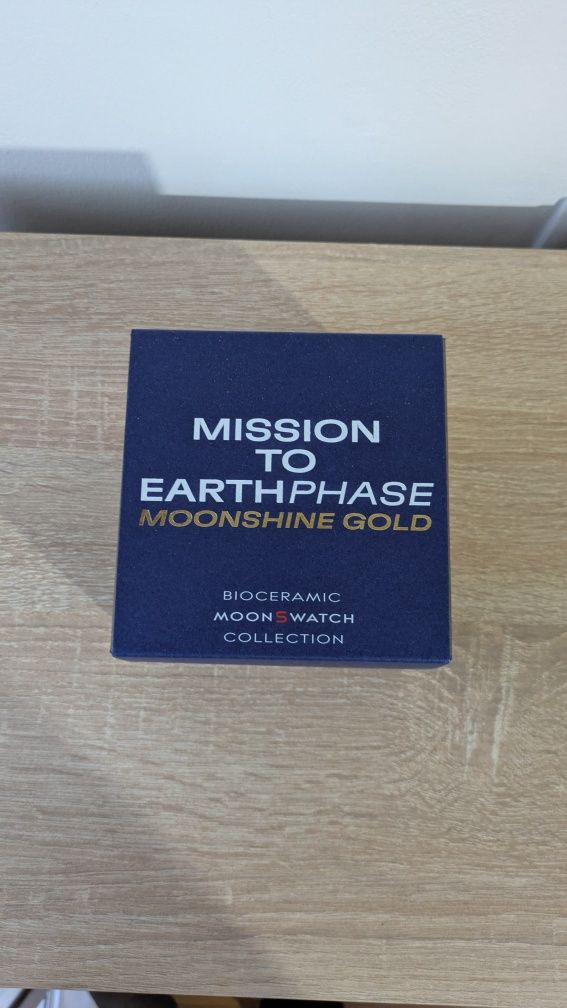 Omega x Swatch Moonswatch Mission to Earthphase Moonshine Gold