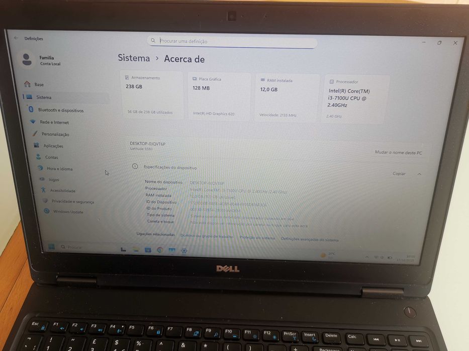 Portatil Dell Latitude 5580