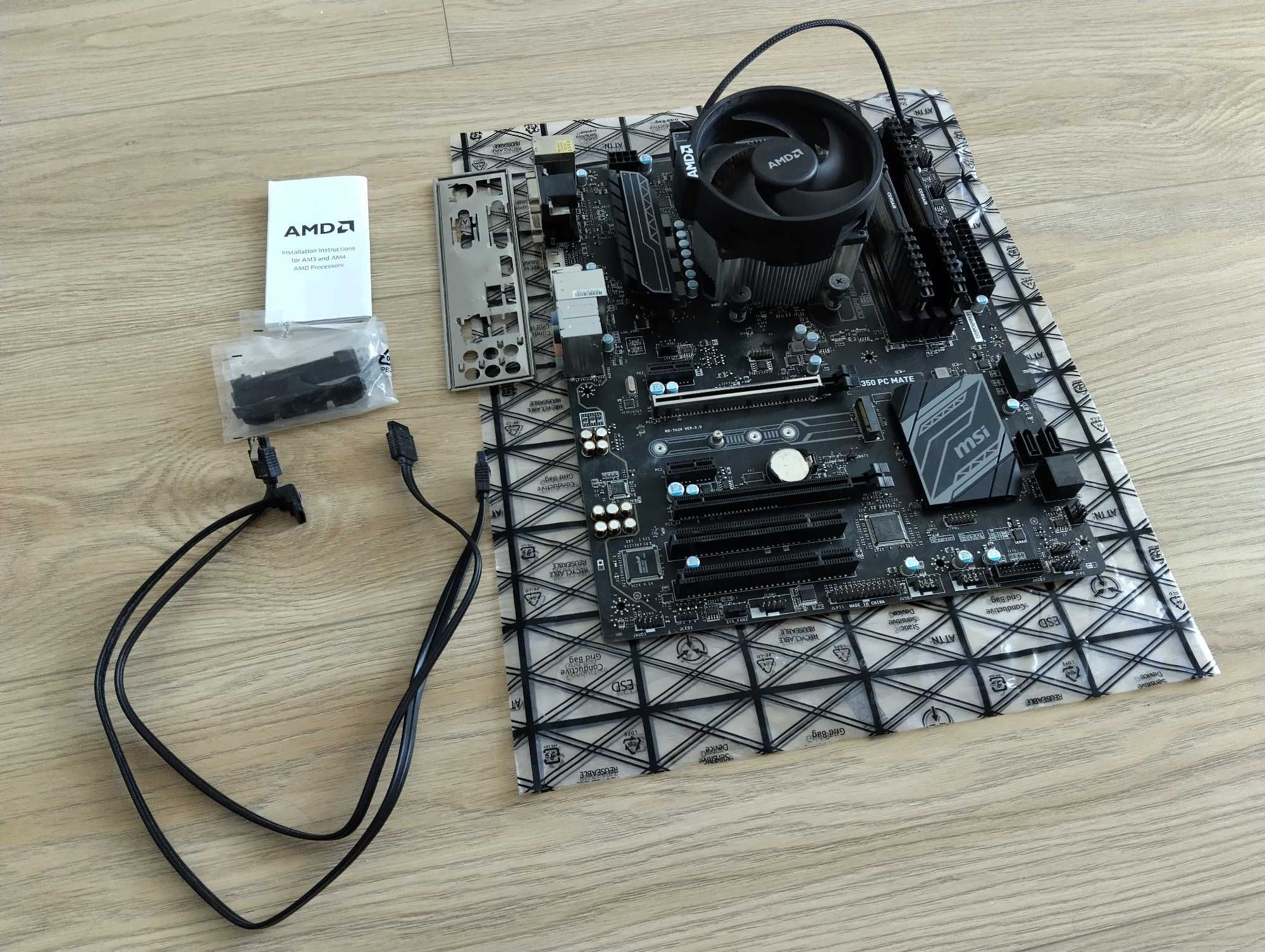 Ryzen 1600 + B350 PC MATE + DDR4 2x8GB