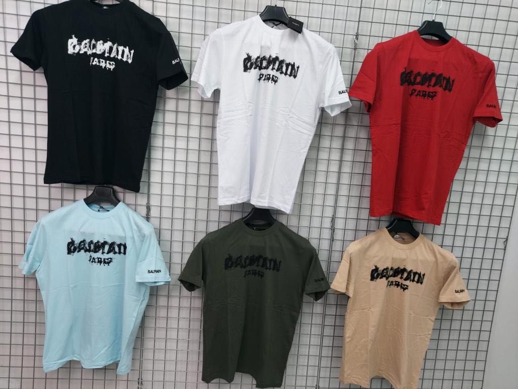 Koszulki tshirt męskie koszulka męska louis vuitton balmain dsq plein