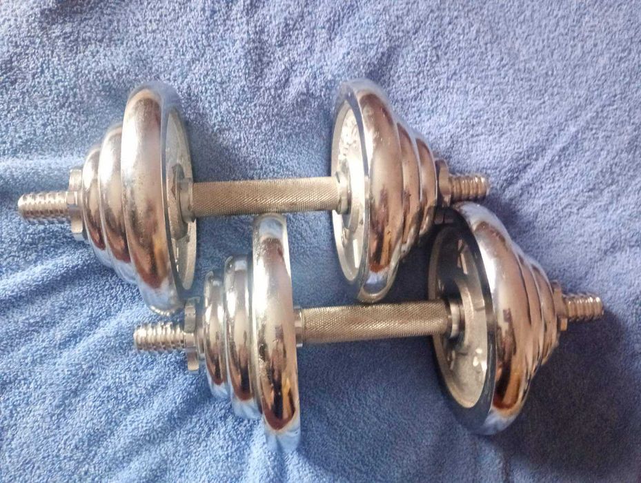 Гантели 20 кг хромированные, разборные, срочно