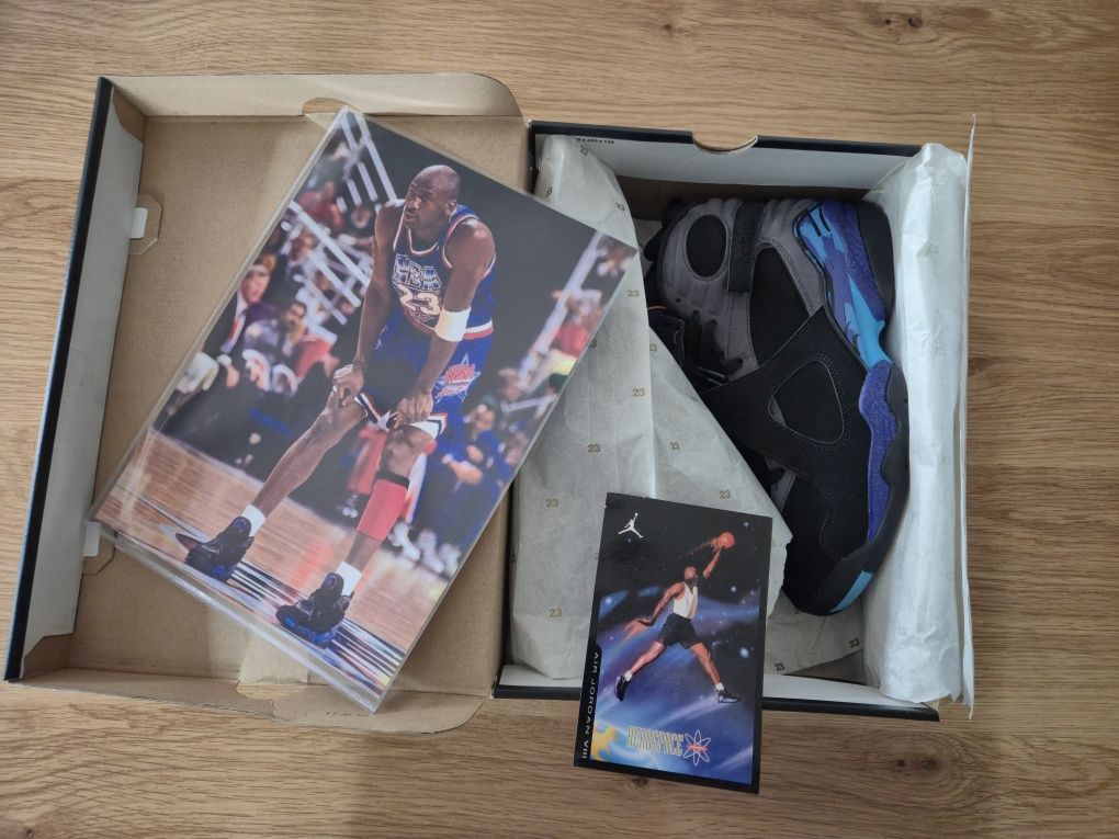 Air Jordan 8 Retro Aqua (2015), r.43, DS.