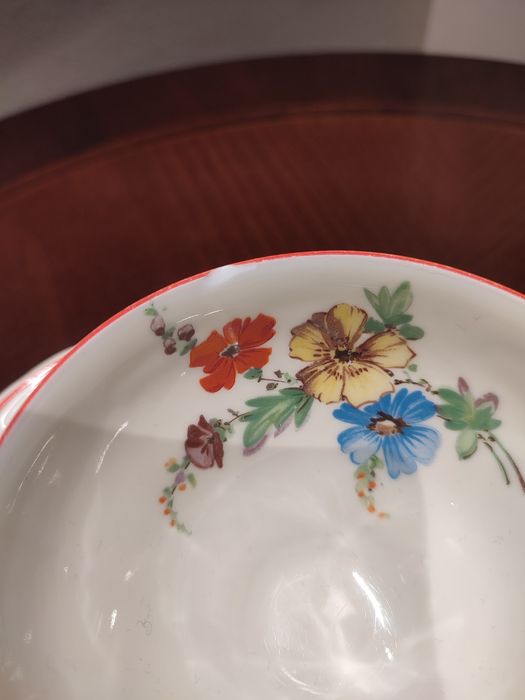 Śliczne stare trio porcelana