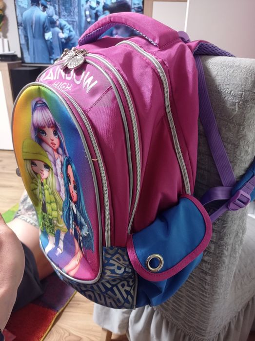Plecak dla dziewczynki+ piórnik - zestaw Raimbow High