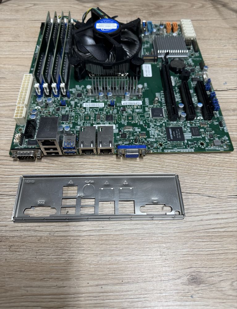Комплект Supermicro X11SSH-F + Intel Xeon E3-1220V6 + 32gb DDR4