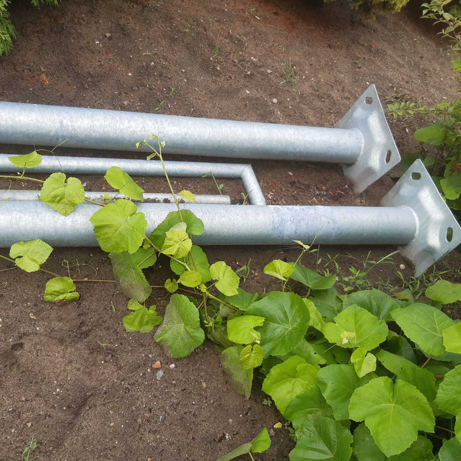 Słup metalowy stożkowy 8m + fundament, maszt , nowy