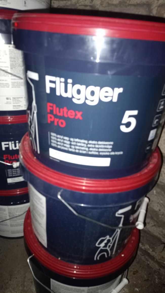 Flügger Flutex Pro 5, matowa farba do ścian i sufitów