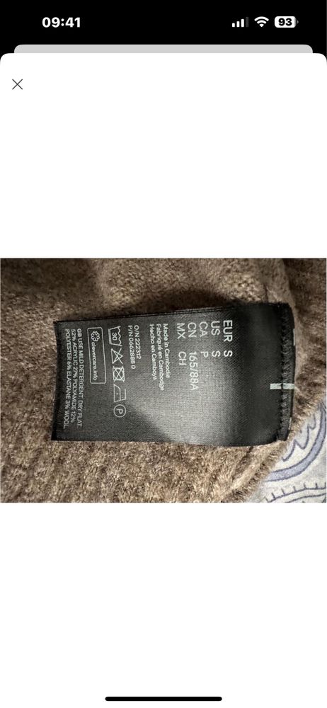 H&M кашеміровий светр