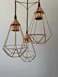 Lampa sufitowa kolor miedziany